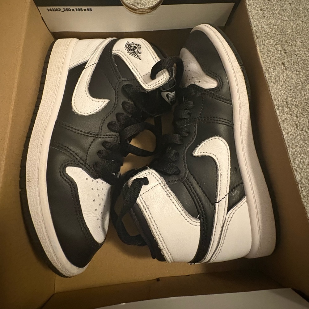 OBOJordan Black and White High-Top Sneakers